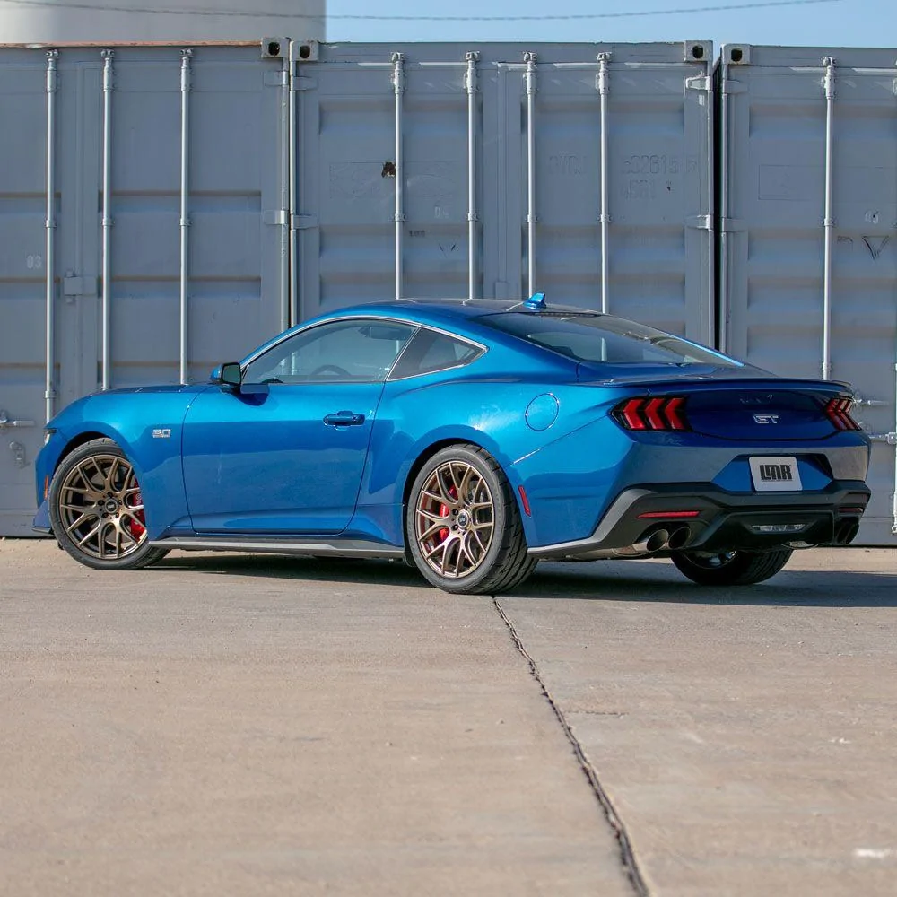 S650 Mustang 2024 Atlas Blue Mustang GT On Bronze SVE Drift Wheels iDEiJRHK