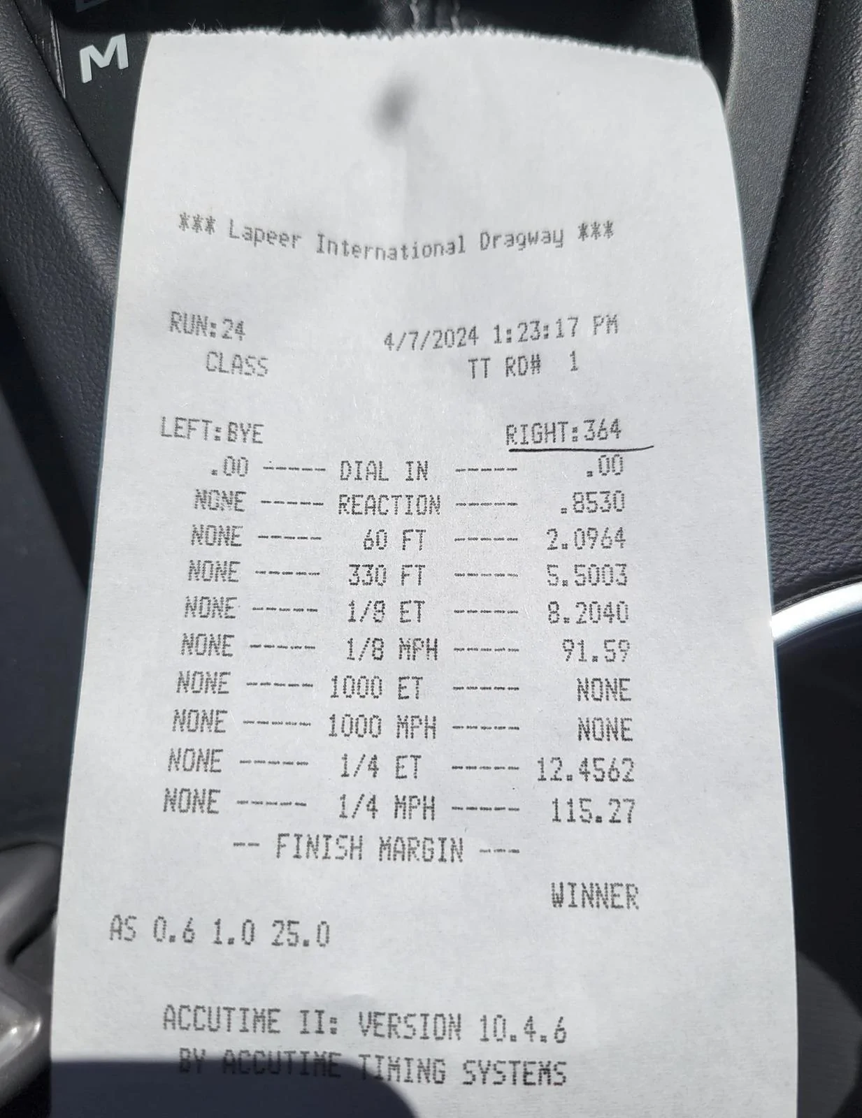 S650 Mustang New to The Dragstrip 4-7-2024 pass
