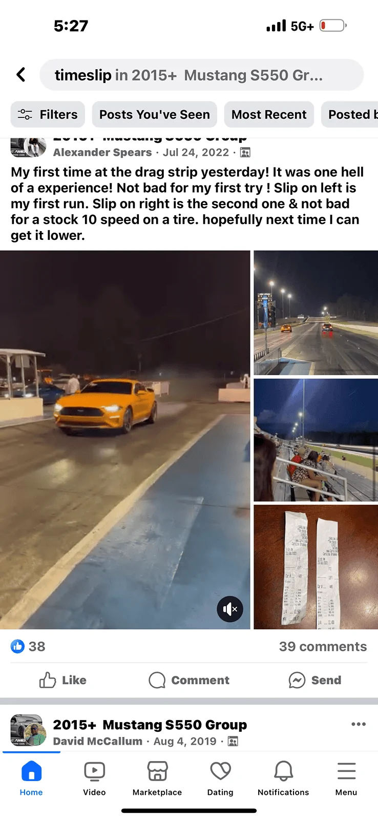 S650 Mustang 1/4 Mile Times IMG_1645