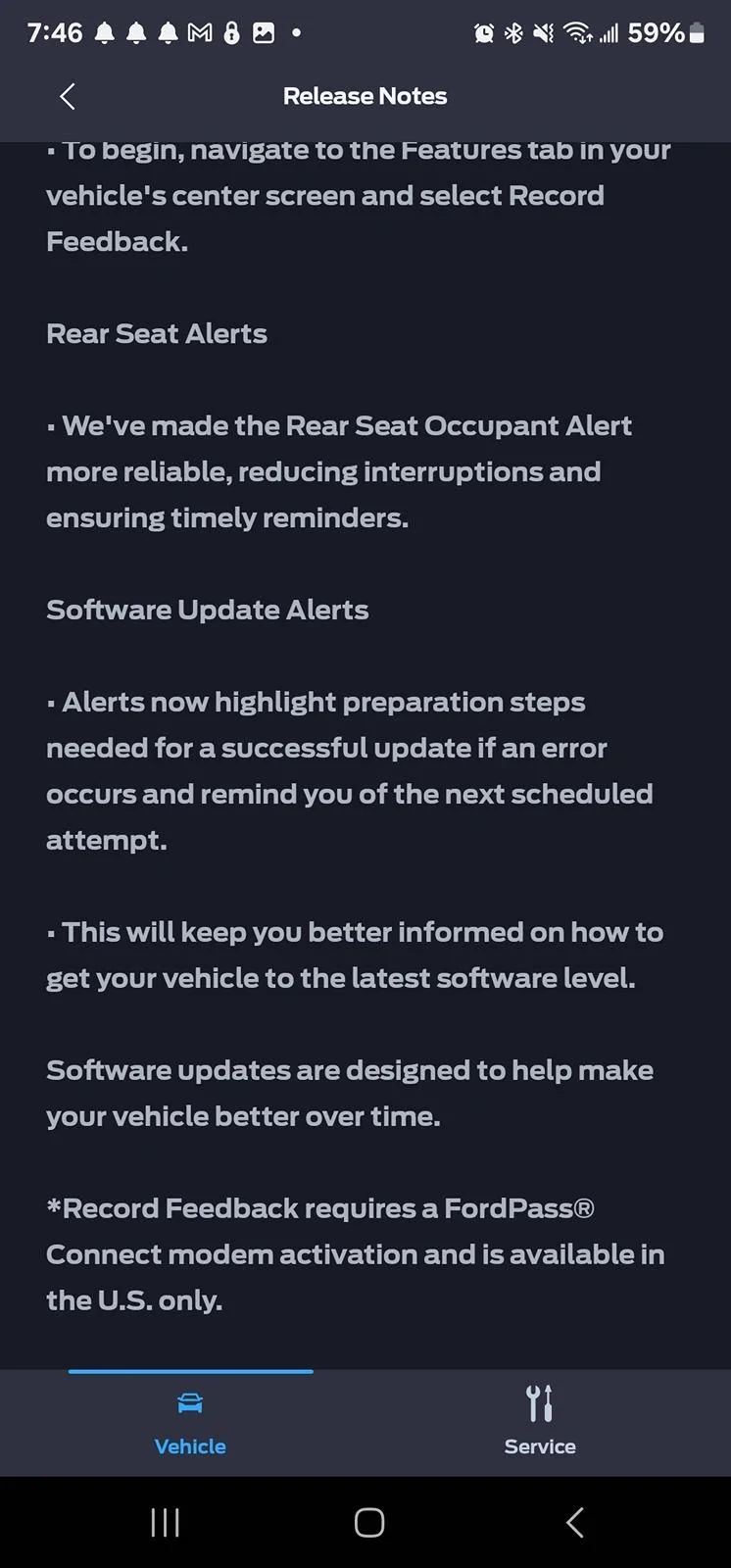 S650 Mustang Any OTA updates yet? Screenshot_20240413_194601_FordPass