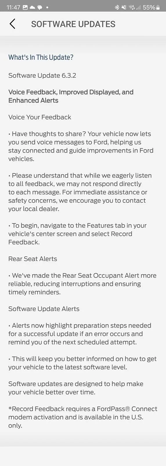 S650 Mustang Any OTA updates yet? Screenshot_20240415_234727_FordPass