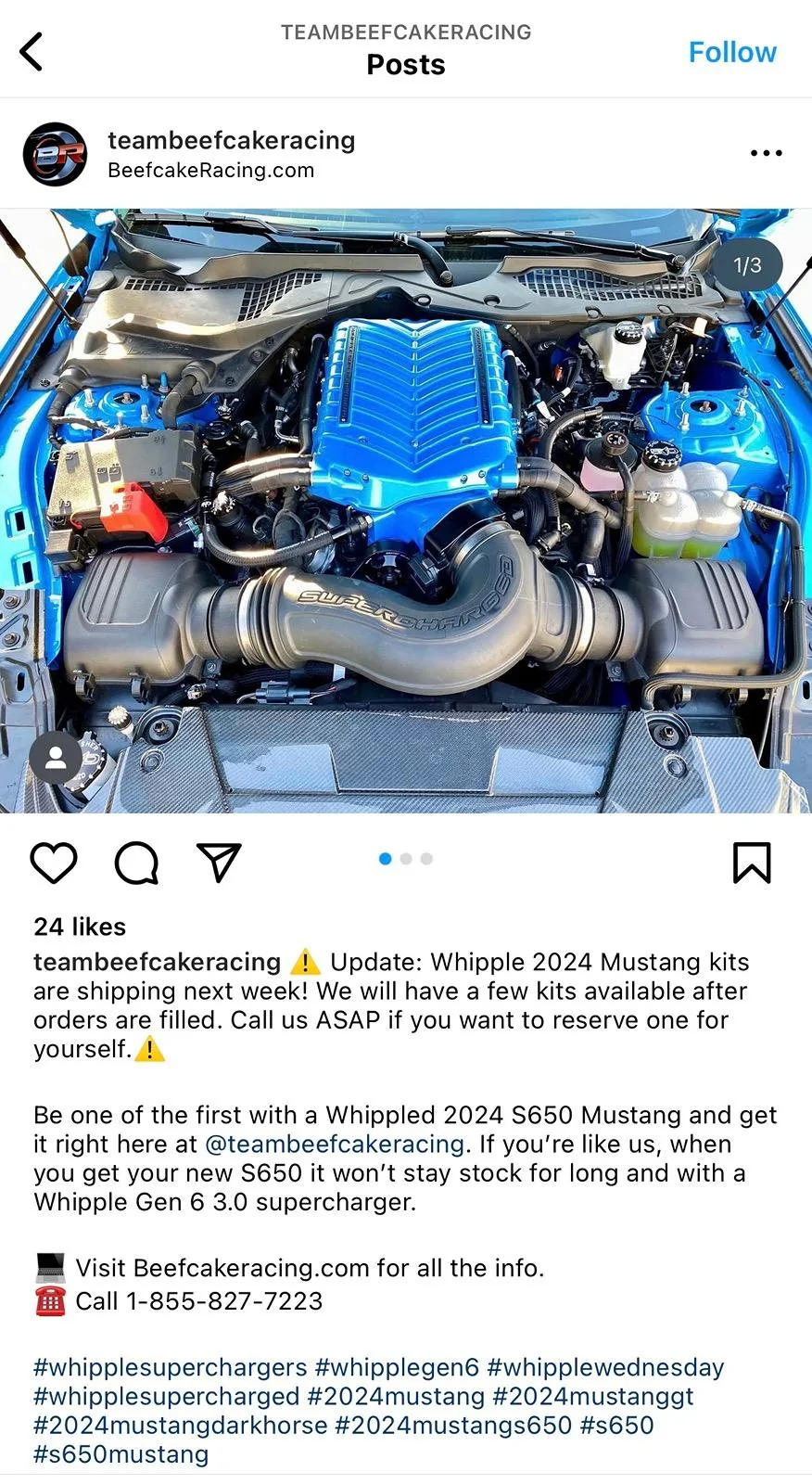 S650 Mustang Has anyone received/tracking info on Whipple kit ? IMG_2901