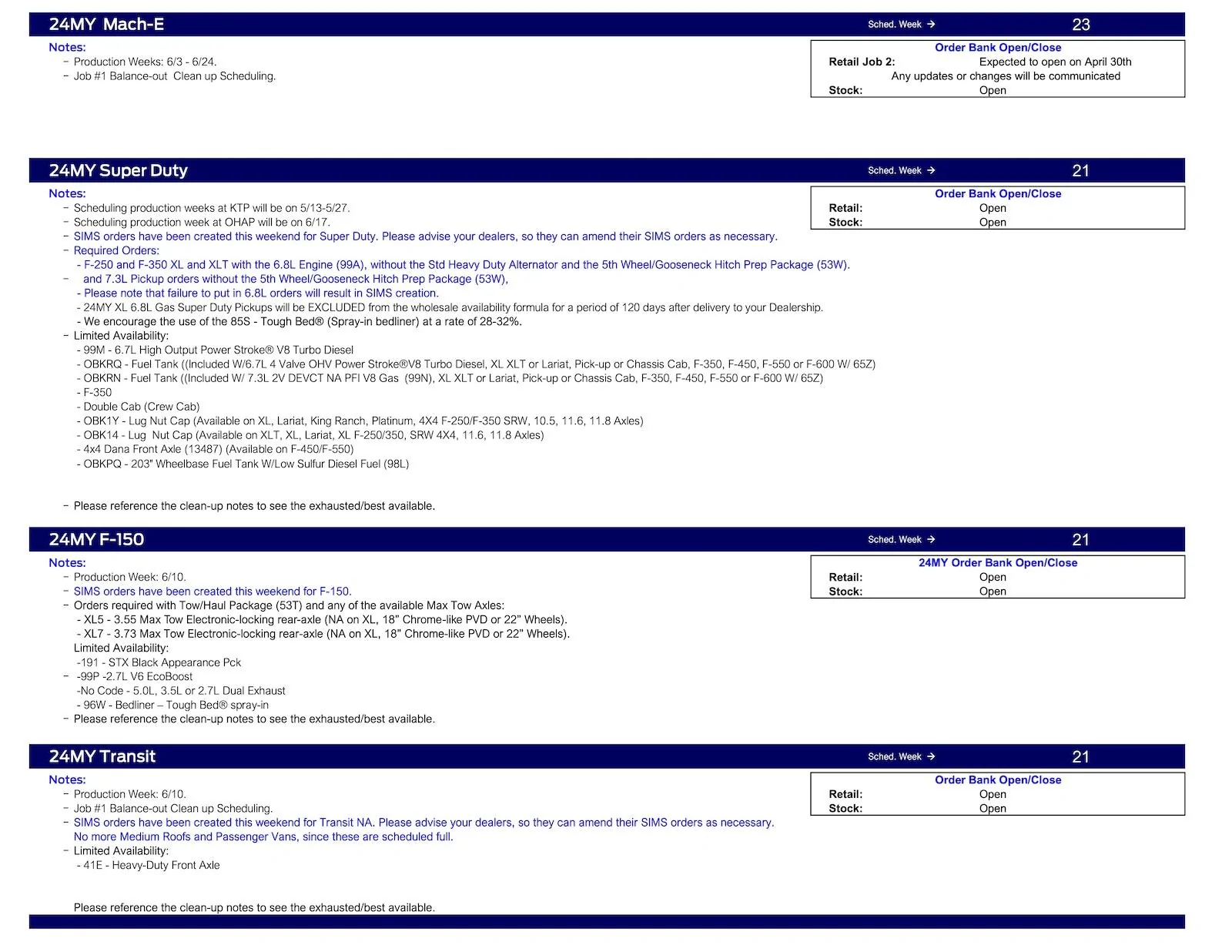 S650 Mustang 2024 Mustang No Scheduling This Week (4/24/25) Ford Scheduling Notes - 4.22.24-3