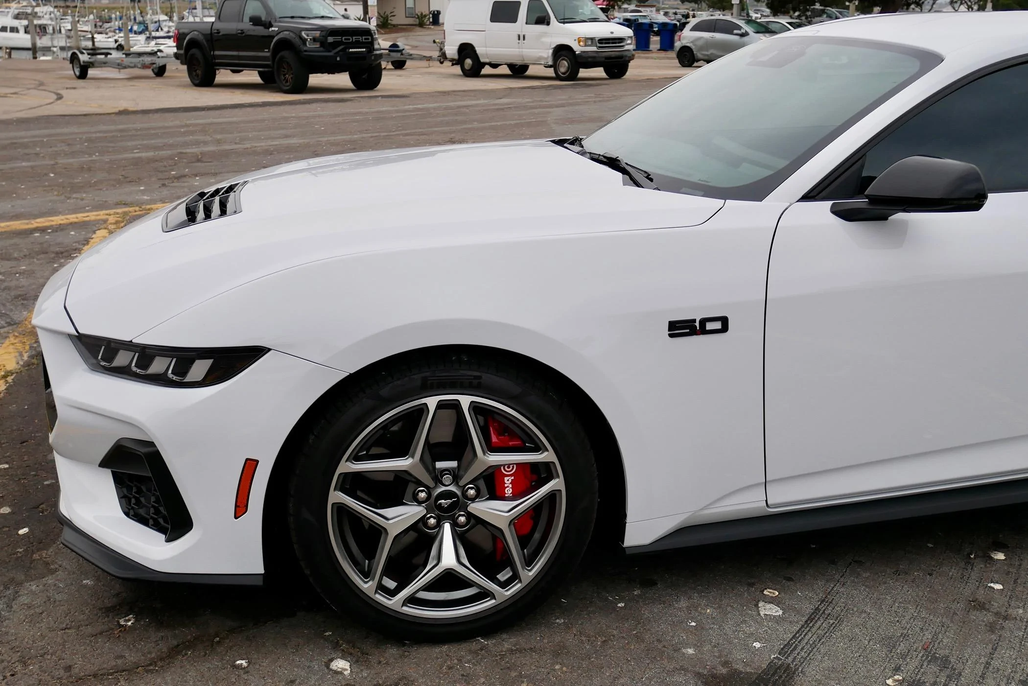 S650 Mustang Performance Spoiler & Mirror Caps Painted! IMG_9415