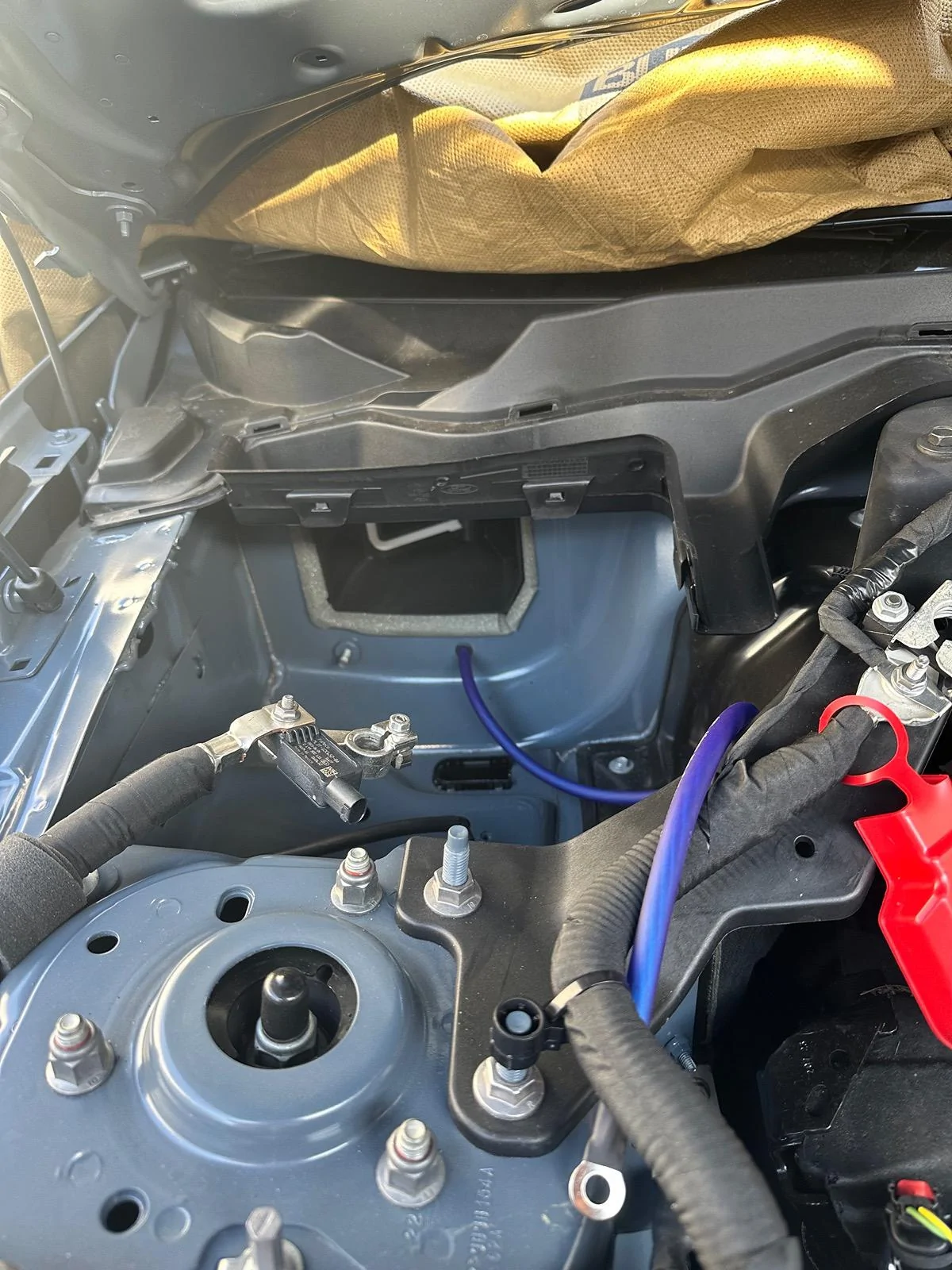 S650 Mustang Need advice: routing subwoofer power through firewall IMG_1458