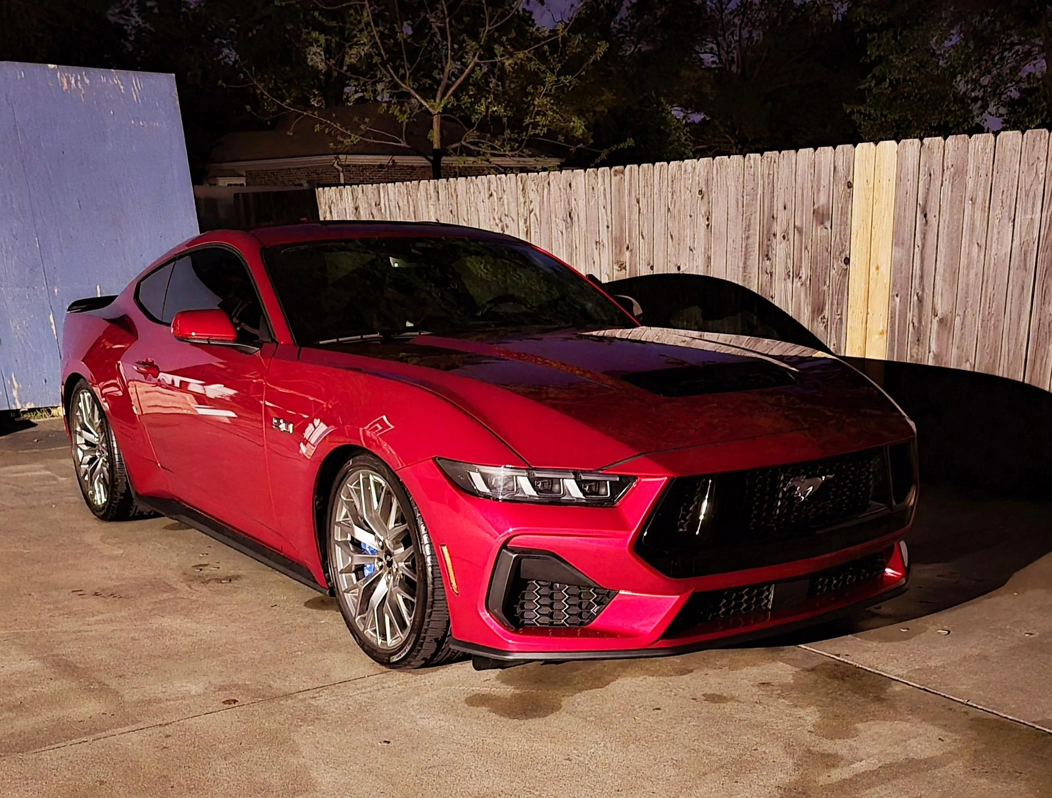 S650 Mustang Pedders extreme coilovers and front, rear sway bars installed 20240502_212707