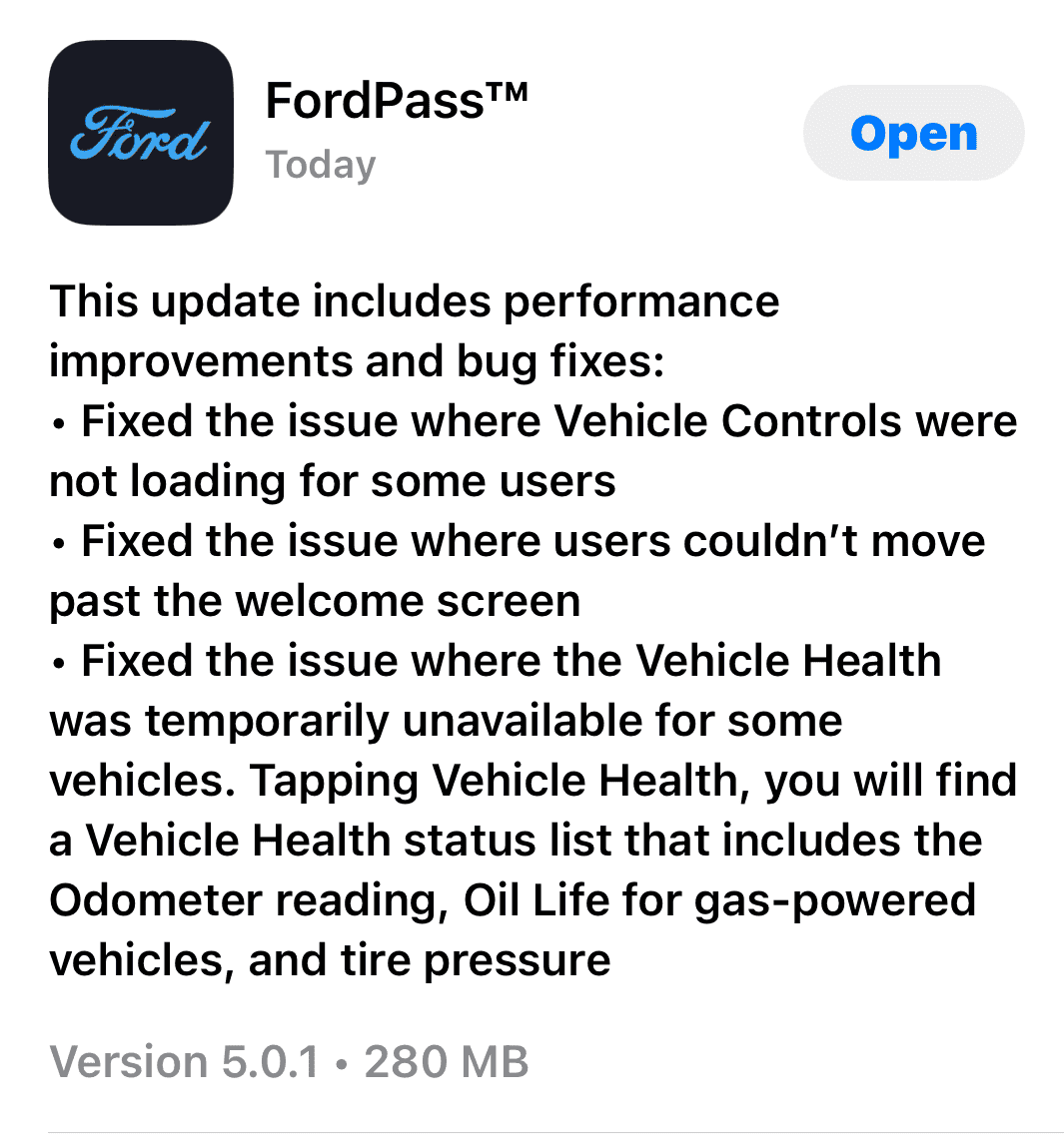 S650 Mustang Updated Ford Pass app 1717069367107-w2