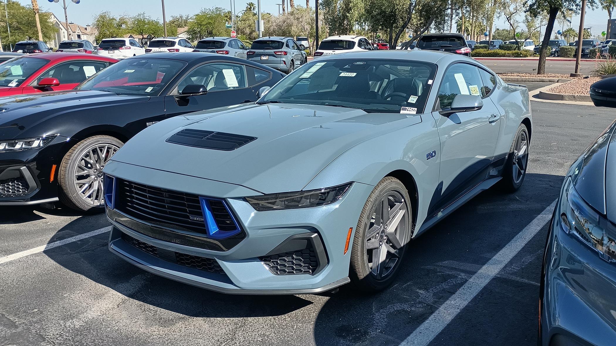 S650 Mustang 24 GT/CS white/ blue wheels! IMG_20240529_085044