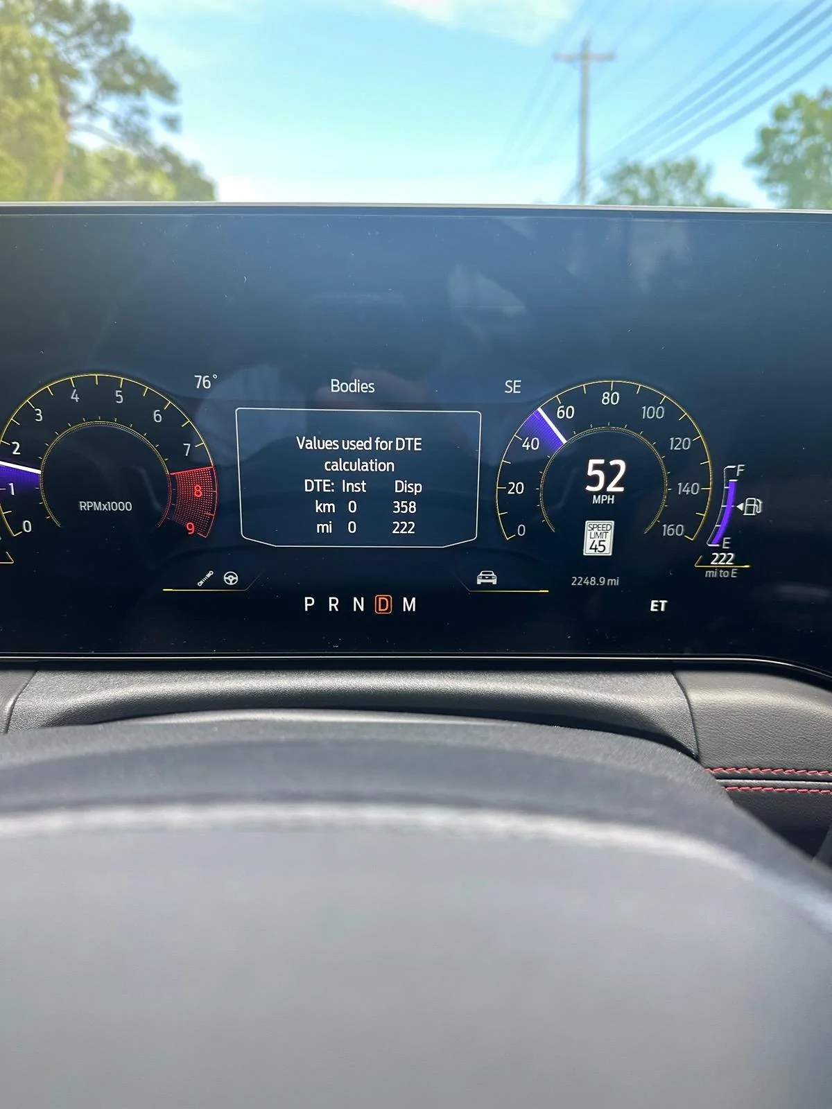 S650 Mustang Engineering Test Mode message IMG_5537