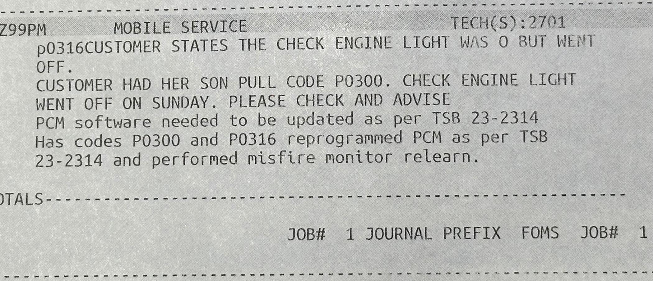 S650 Mustang 2024 - check engine light on at ~6,900 miles IMG_8260