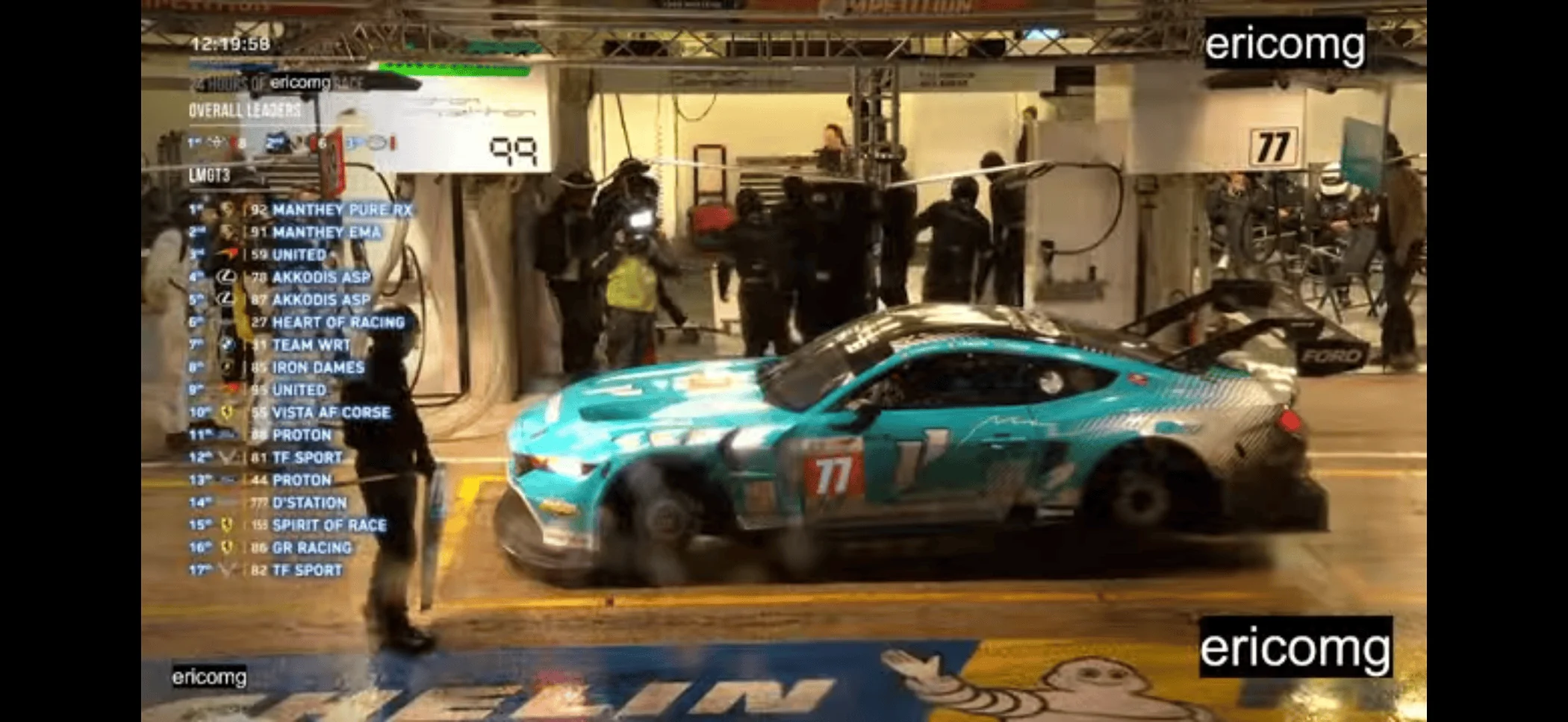 S650 Mustang 2024 Le Mans Mustang GT3 On-Board Live Cam IMG_2056
