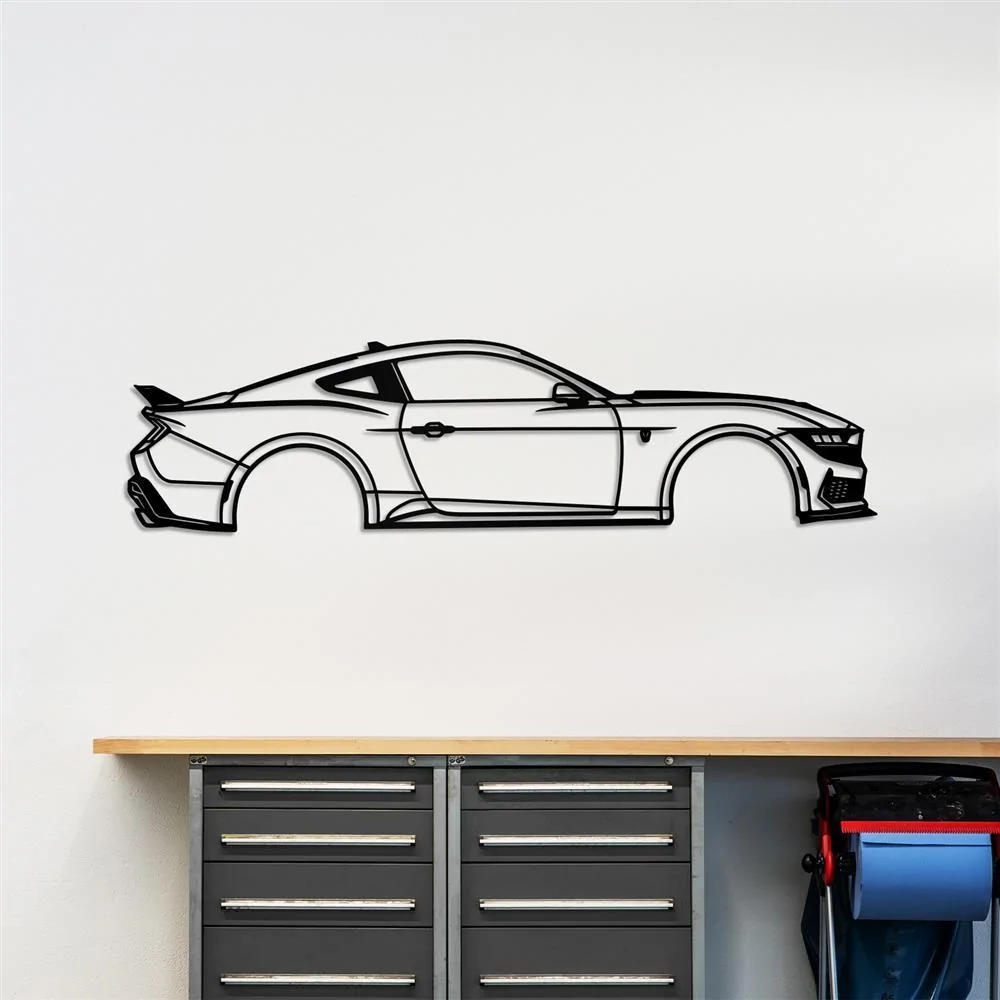 S650 Mustang New S650 Metal Art For Your Garage mustang-silhouette-metal-wall-art-2024-dark-horse_45b1462d