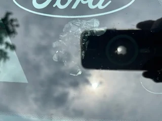 S650 Mustang Rear View Mirror Fell Off. mirror 3 outsid
