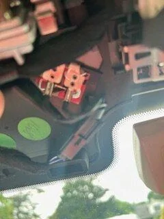 S650 Mustang Rear View Mirror Fell Off. mirror2_wires
