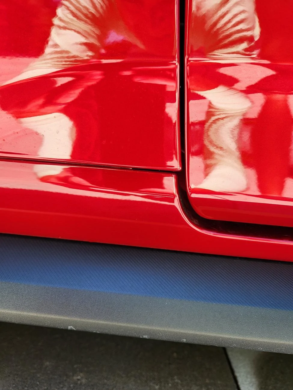 S650 Mustang Paint Issue Driver panel door ga