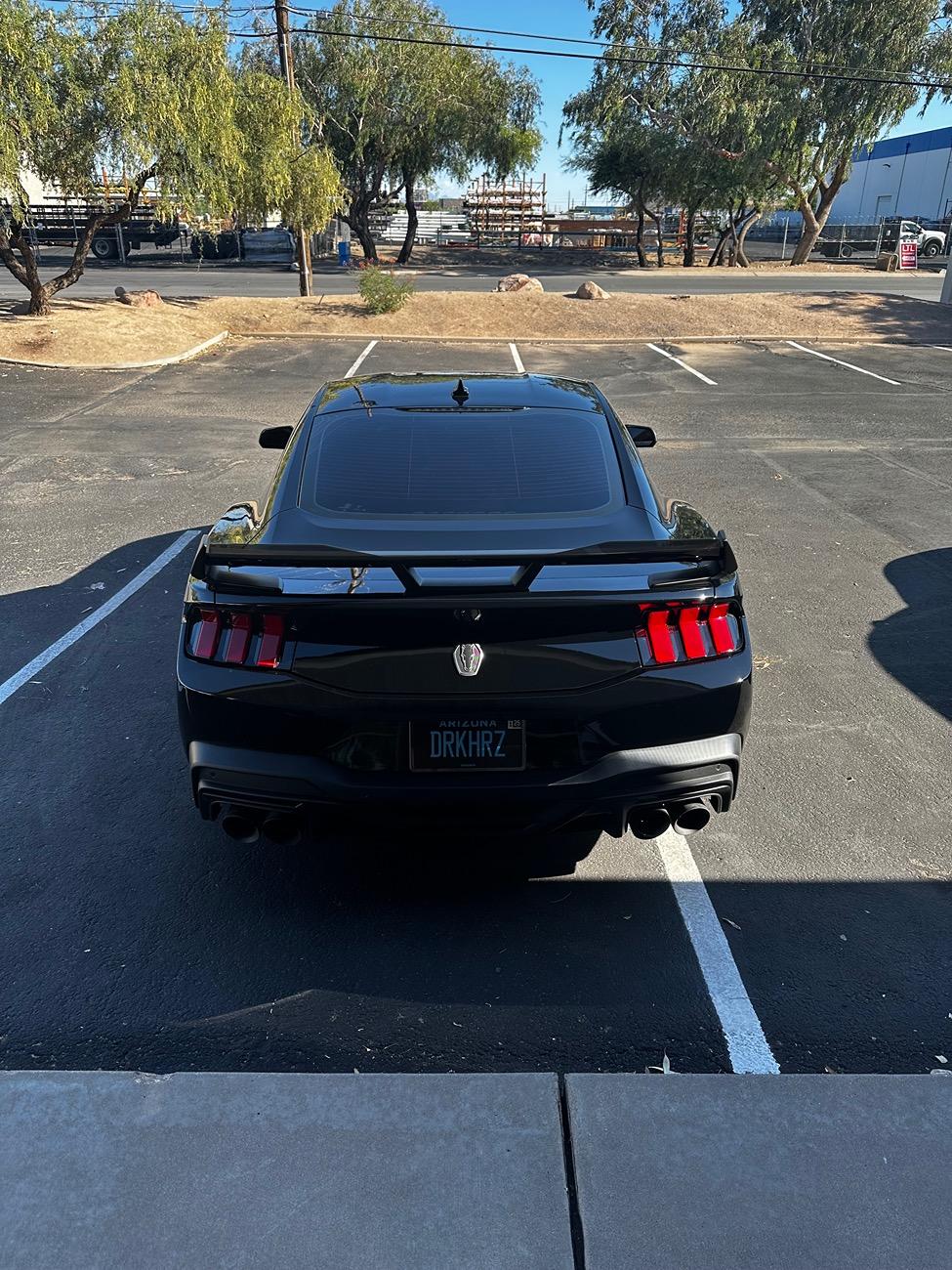 S650 Mustang Found an Ebay dark horse spoiler  "clone" IMG_1615