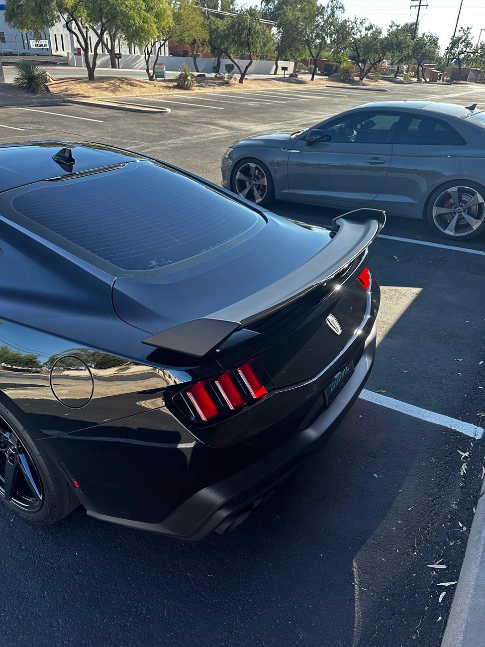 S650 Mustang Found an Ebay dark horse spoiler  "clone" IMG_1613