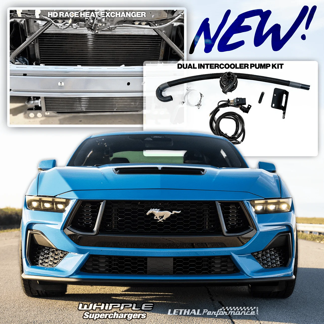 S650 Mustang New Whipple Heat Exchanger and Dual Intercooler Pump at Lethal Performance! whipple intercooler pum