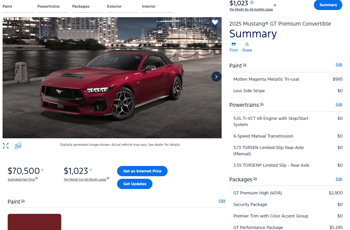 S650 Mustang 2025 Mustang Build & Price Online Configurator Now Live 1721334339187-xm