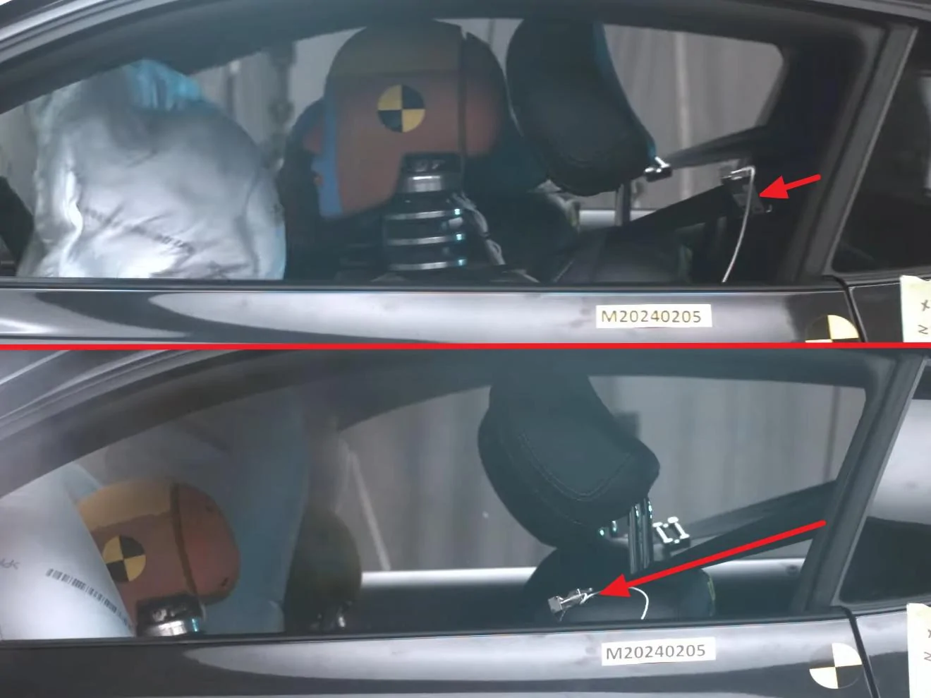 S650 Mustang Crash Testing Video: 2024 Ford Mustang Coupe NHTSA MDB Side Crash Test Bild 3752