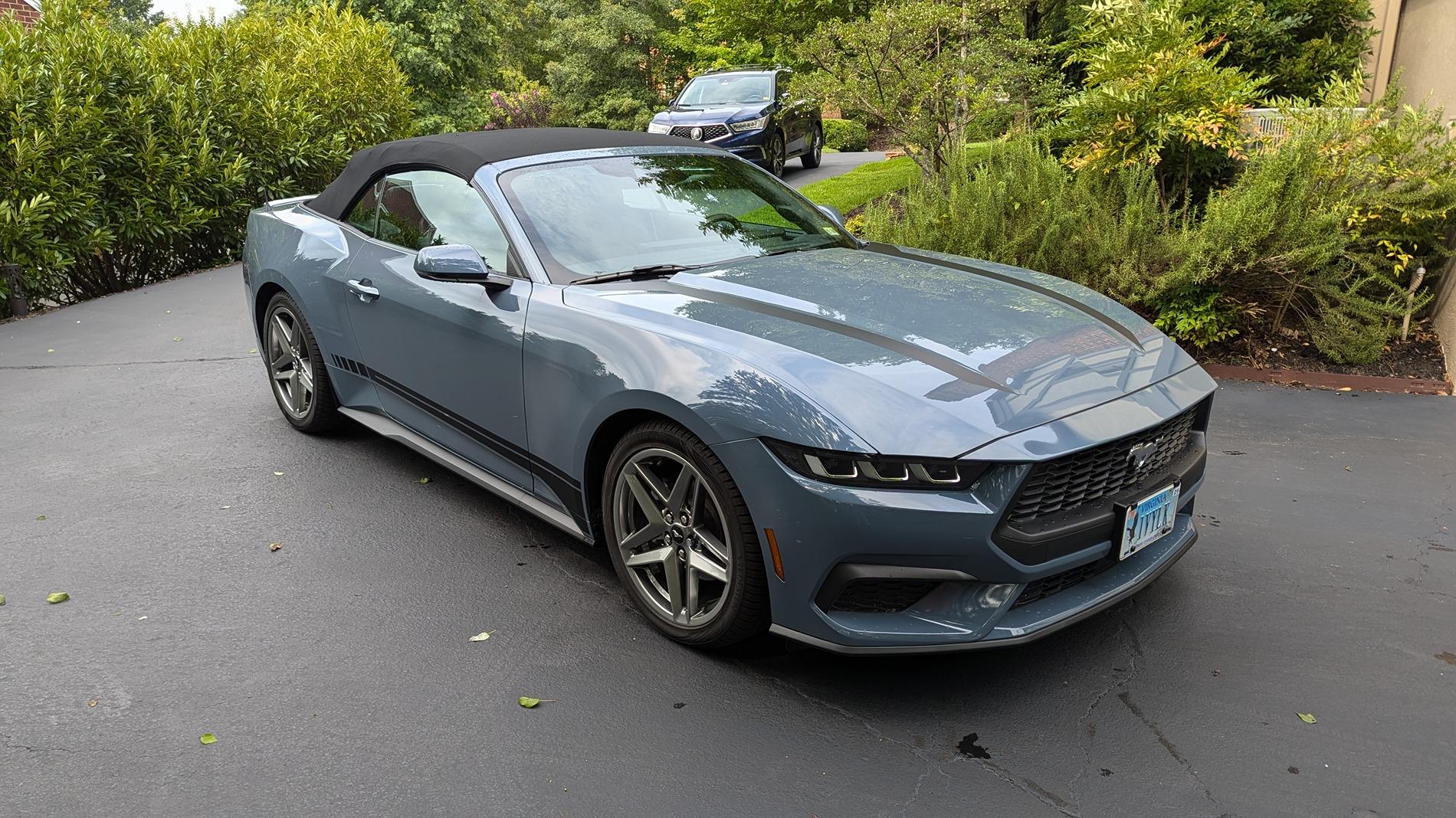 S650 Mustang What do you think of these EcoBoost Hood Graphics PXL_20240726_143522328