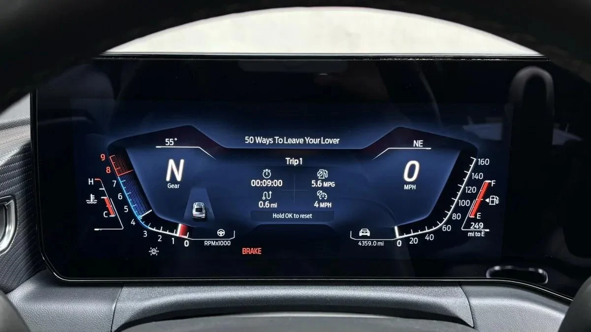 S650 Mustang 2025 GT Review 2024-Ford-Mustang-GT-gauges-Sport-vi