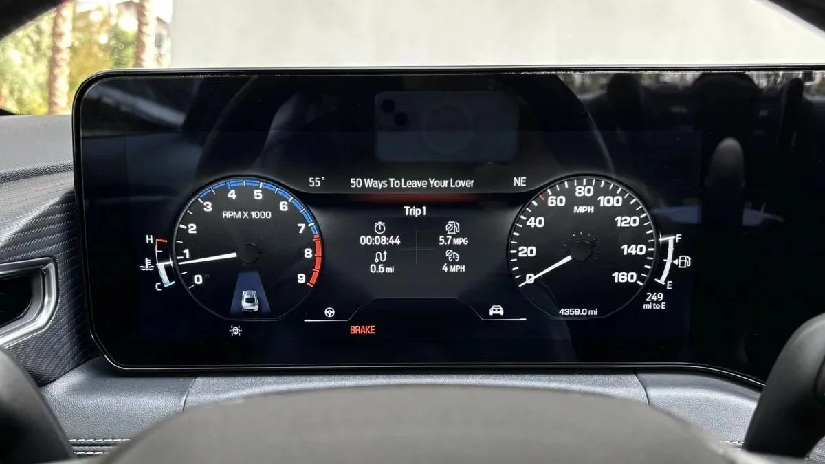 S650 Mustang 2025 GT Review 2024-Ford-Mustang-GT-gauges-Fox-Body-vi