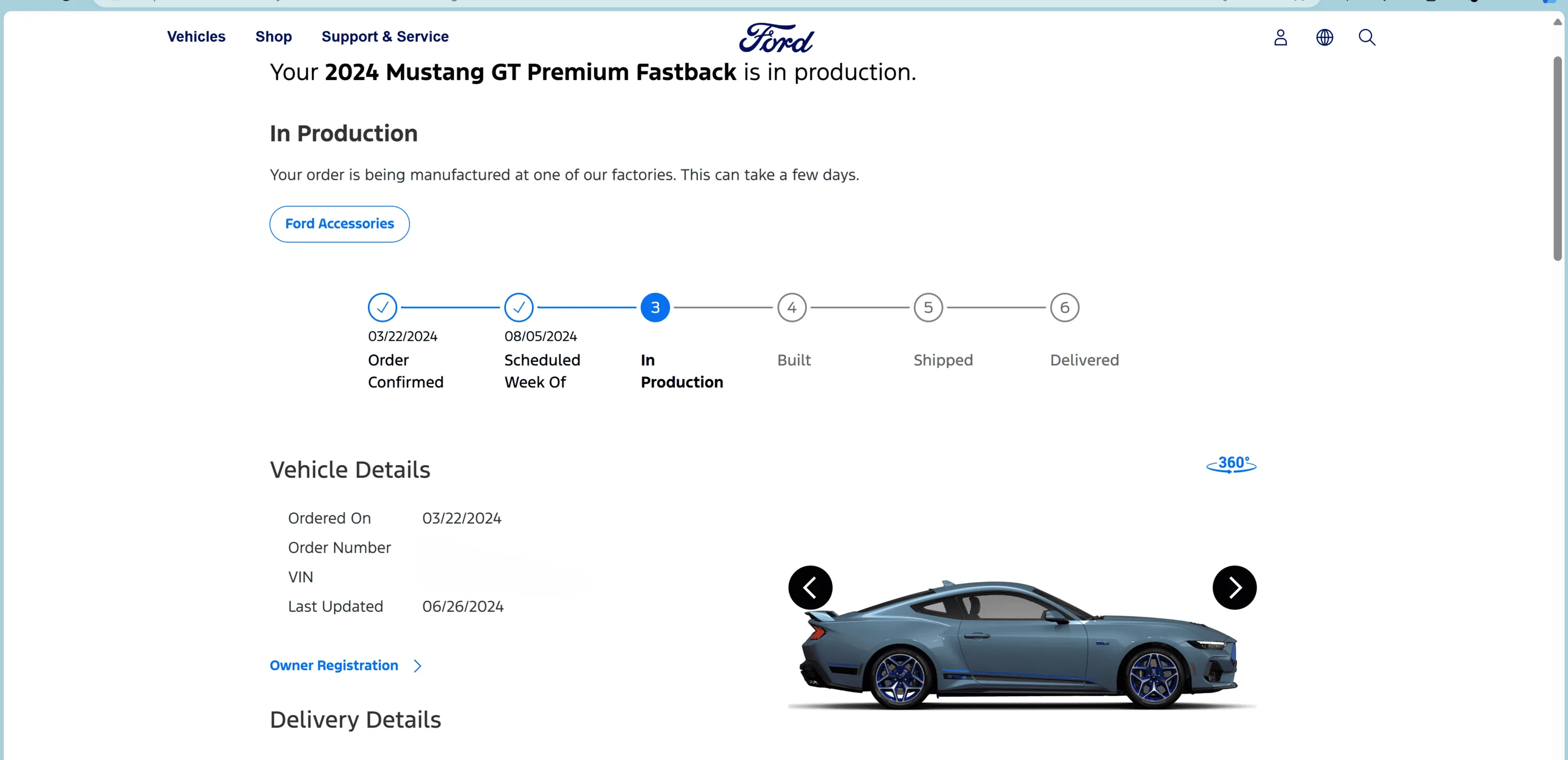 S650 Mustang Ford changed the tracking site Screenshot 2024-07-31 180118
