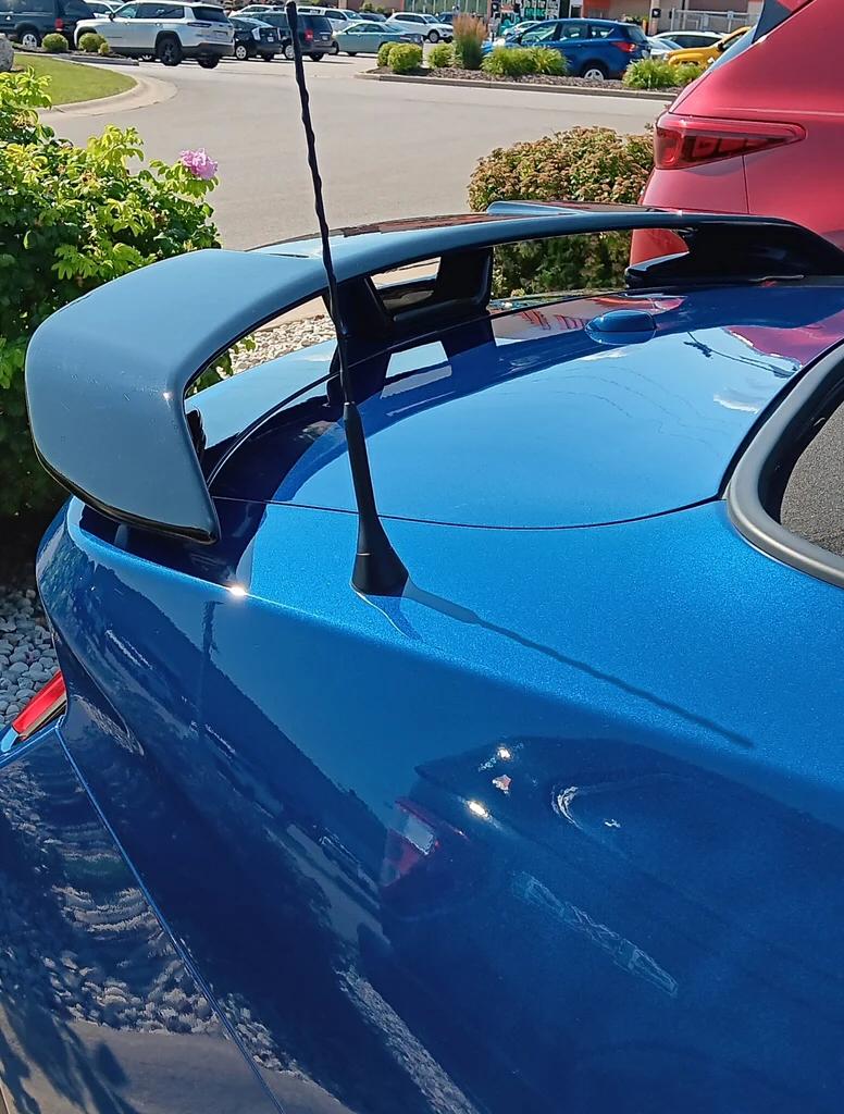 S650 Mustang Black Bumper Sections Painted Body Color (GT) DAR Spoiler 2