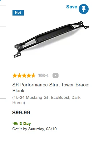 S650 Mustang Strut tower brace for base Mustang GT Screenshot 2024-08-07 202831