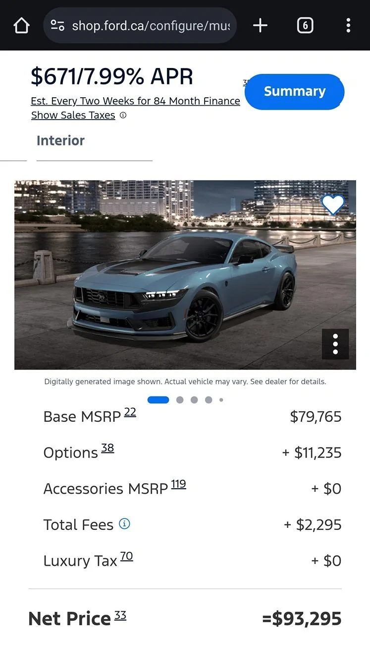 S650 Mustang PP Oil Cooler install on my non-performance pack S650 Mustang Screenshot_20240809_000652_Chrom