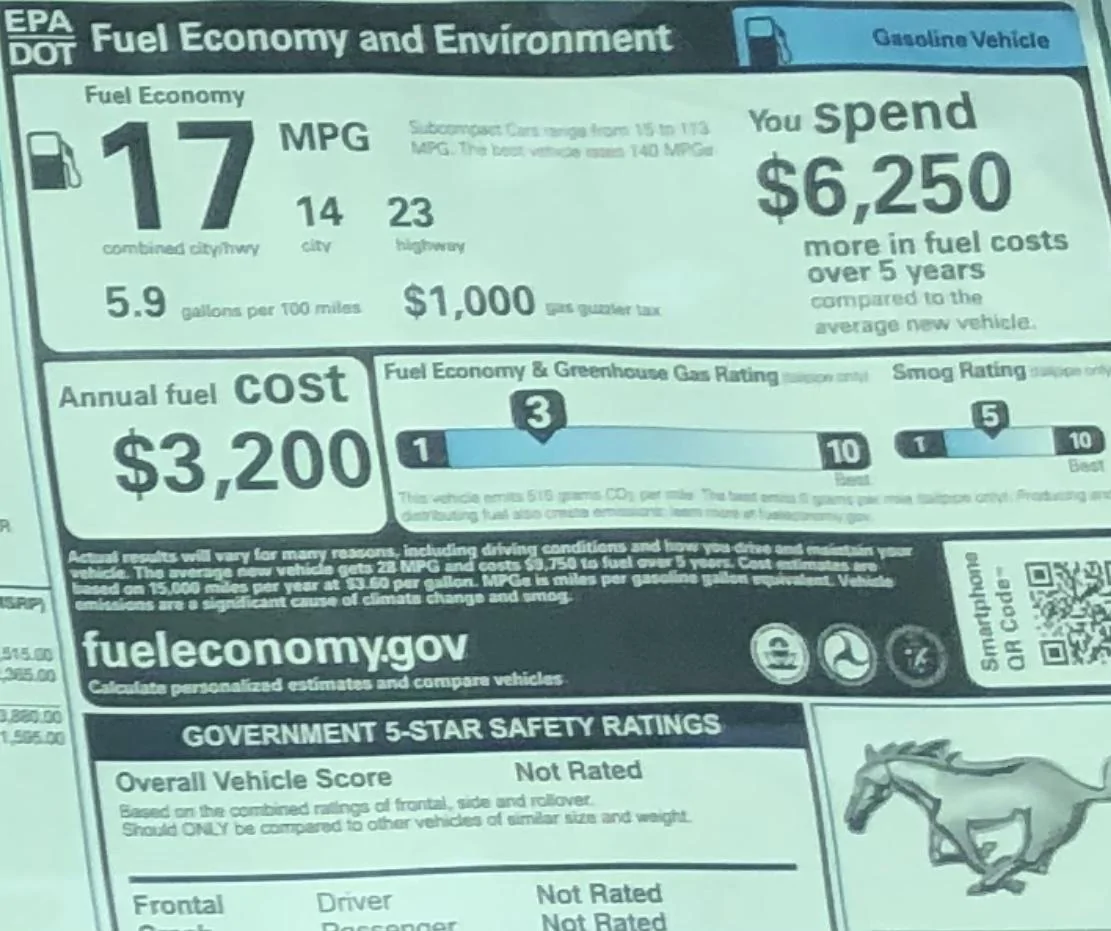 S650 Mustang How does the car calculate MPG? IMG_2447