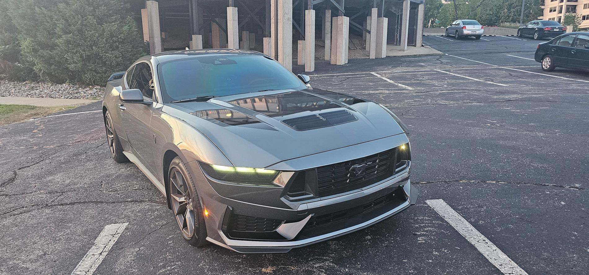 S650 Mustang Removing Dark Horse Vinyl Hood Decals 20240814_204609