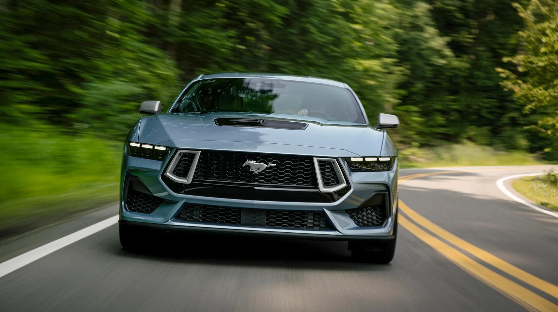 S650 Mustang Mustang 60th Anniversary Package: Now in Iconic Brittany Blue. Mustang Owners Gain Another Heritage Gauge Cluster Design 2025 Ford Mustang 60th Anniversary Package in Brittany Blue_16