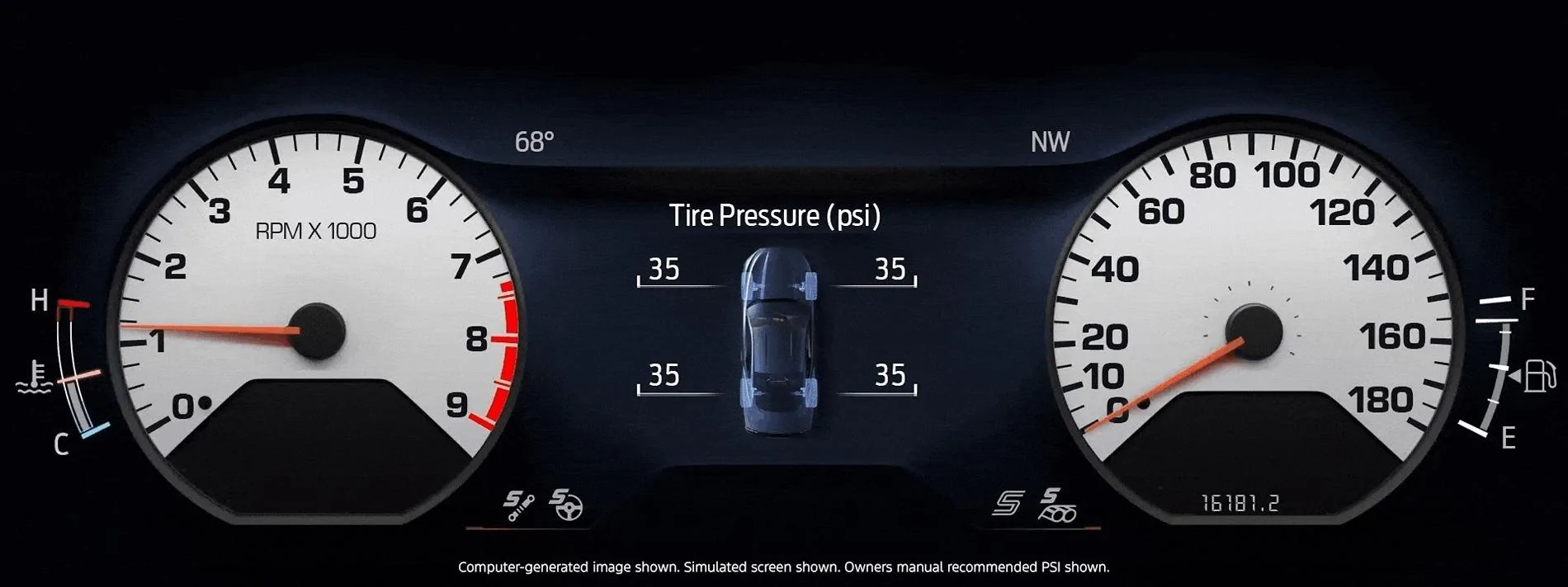 S650 Mustang Mustang 60th Anniversary Package: Now in Iconic Brittany Blue. Mustang Owners Gain Another Heritage Gauge Cluster Design Mustang Heritage Gauge Cluster 2 Day