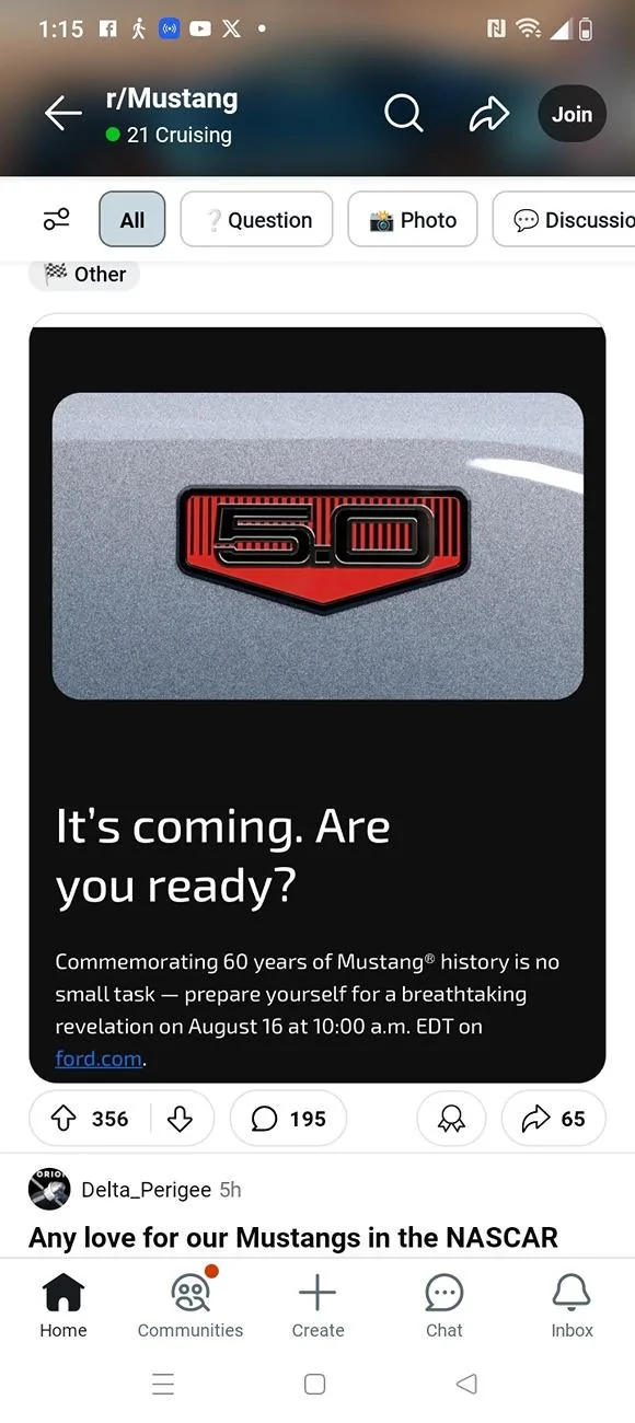 S650 Mustang Mustang 60th Anniversary Package: Now in Iconic Brittany Blue. Mustang Owners Gain Another Heritage Gauge Cluster Design Screenshot_2024-08-16-01-15-57-57_b72a20be883aec8a014bd2b7c7038e87