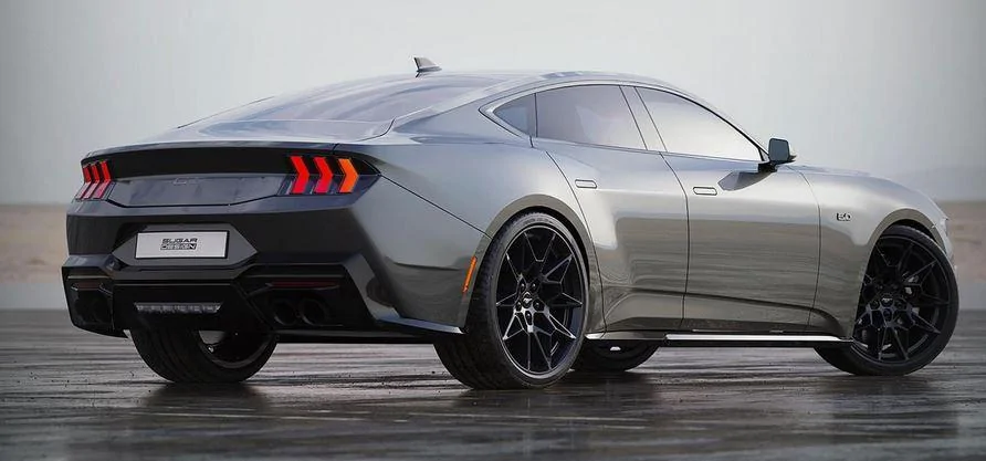 S650 Mustang "Mach 4" 4-Door Mustang + Off-Road Baja Mustang models previewed at Ford dealers meeting! Mustang 4 door rear