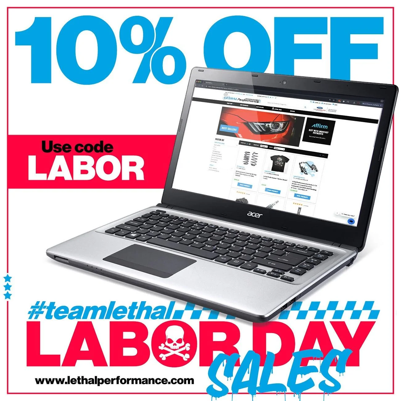 S650 Mustang Lethal Performance Labor Day Sales! Sitewide_1x1 (1)