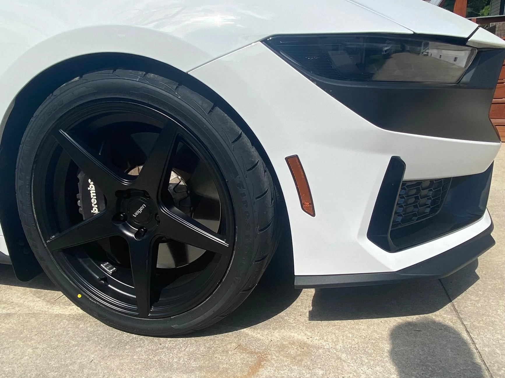 S650 Mustang Gloss Black or Satin Black on an Oxford White Dark Horse IMG_7917