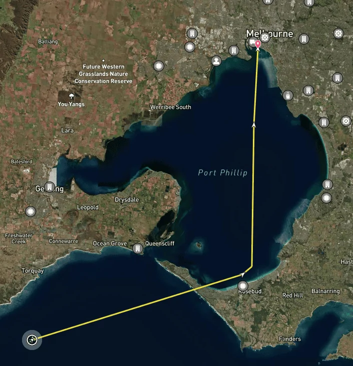 S650 Mustang Tracking the Vehicle Carrier Tarifa around Australia 1725231383563-lo