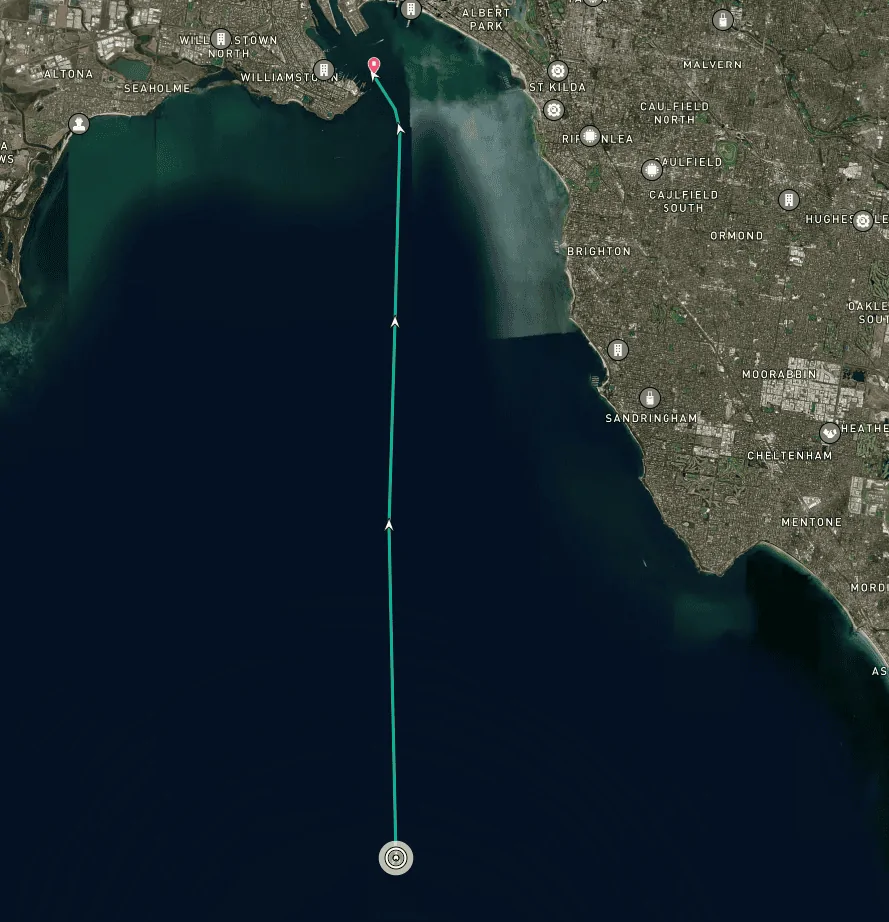 S650 Mustang Tracking the Vehicle Carrier Tarifa around Australia 1725267978301-u4