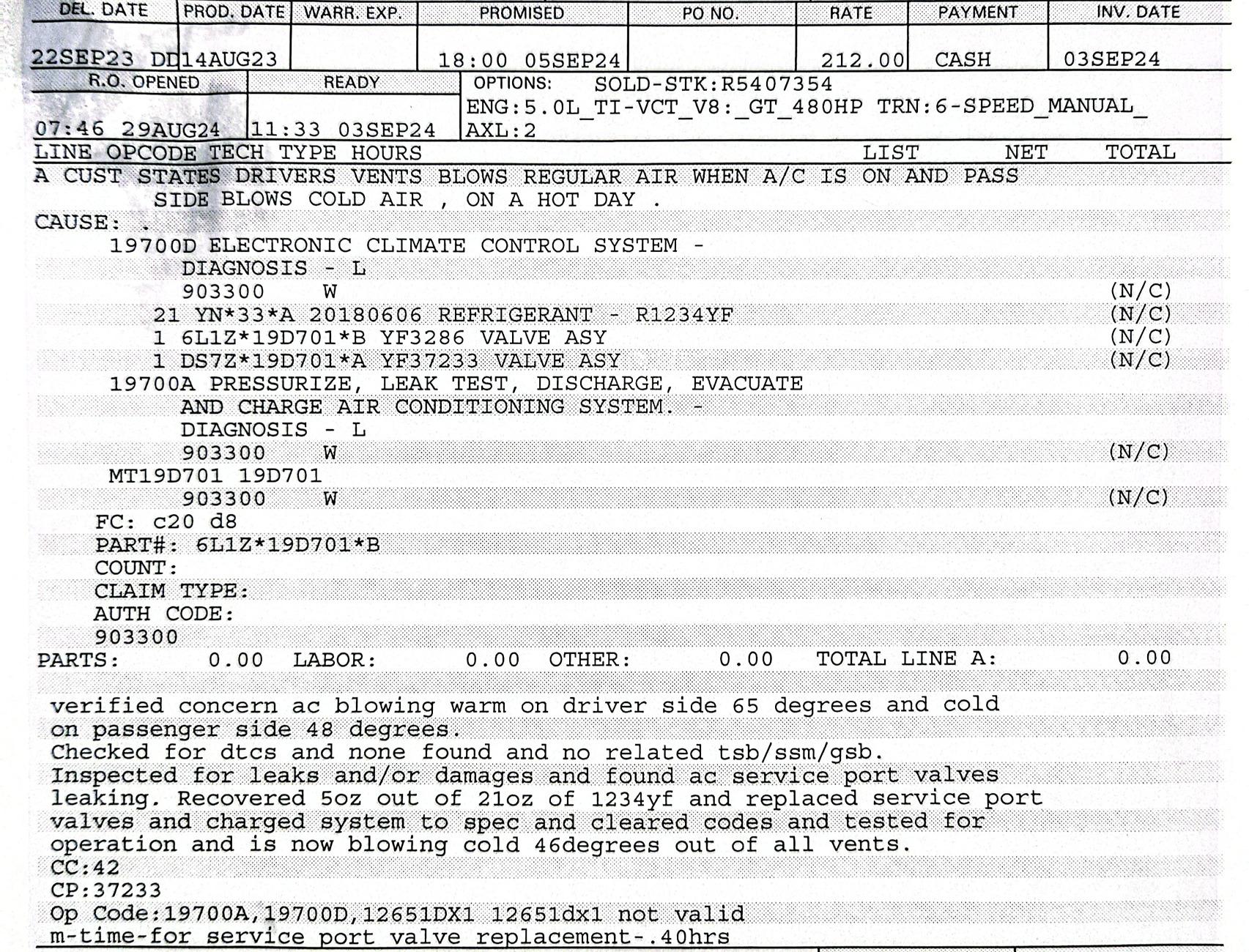 S650 Mustang A/C not working?? 1000001599