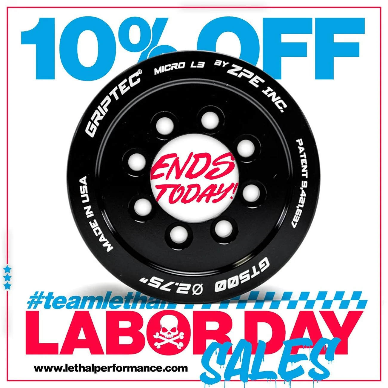 S650 Mustang Lethal Performance Labor Day Sales! grip ends today labor