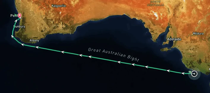S650 Mustang Tracking the Vehicle Carrier Tarifa around Australia 1725518273190-mn