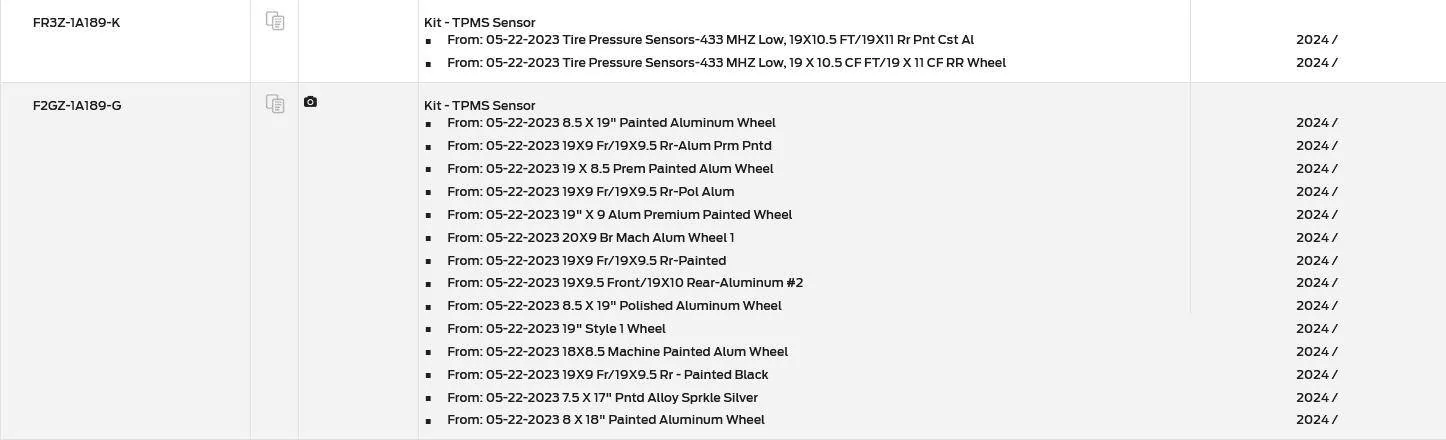 S650 Mustang TPMS prices and source 1695609634451