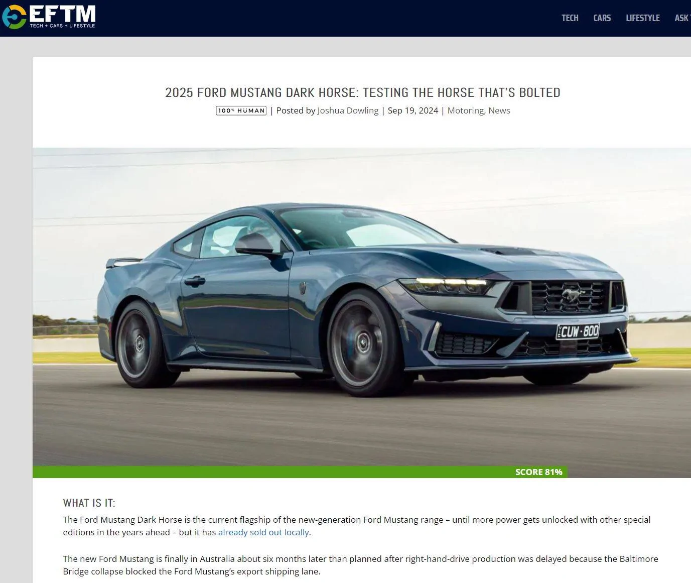 S650 Mustang MY24.50 Australian Mustang S650 Reviews 5