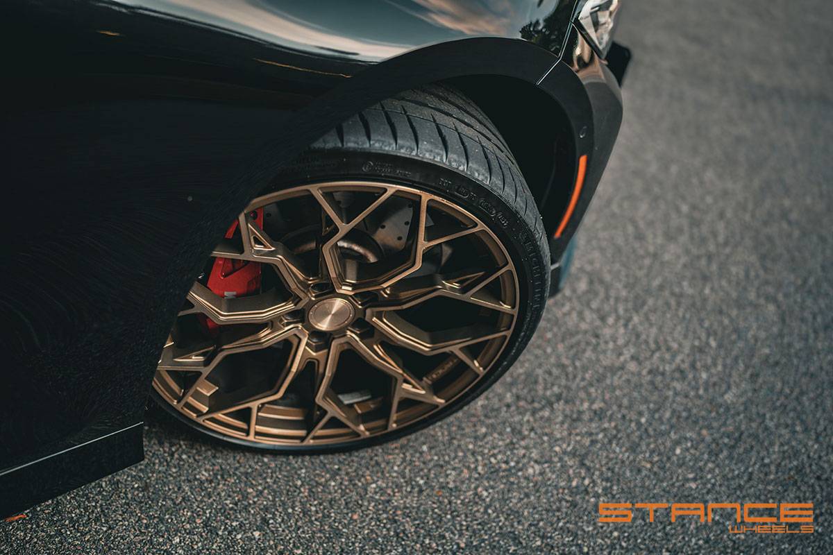 S650 Mustang Stance Wheels SF Series Light Weight Custom Tailor Program FREE SHIPPING - TEAM VIBE bmw_m340i_stancewheels_sf10_brushed_dual_bronze_3