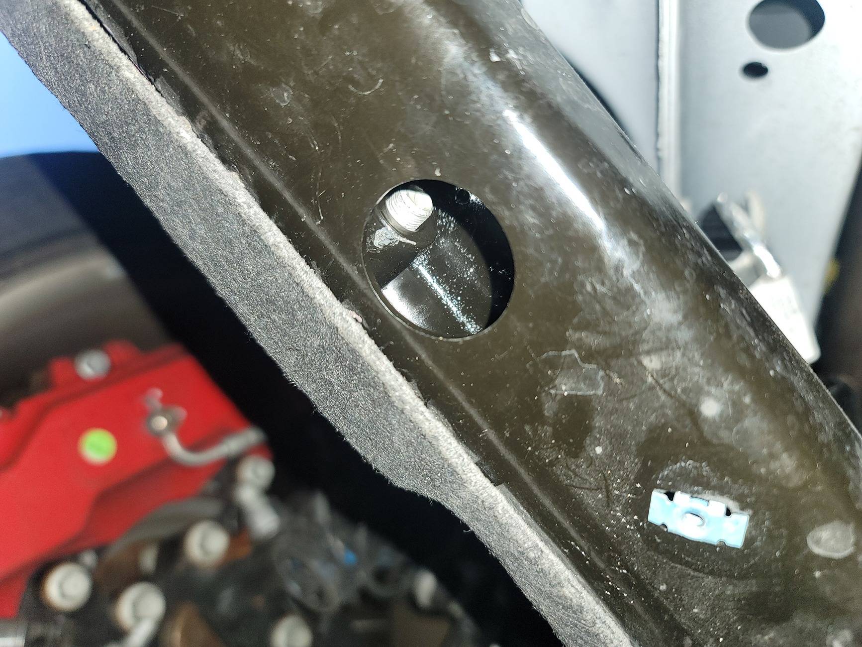 S650 Mustang BMR K Member Brace install issue 20240924_190656
