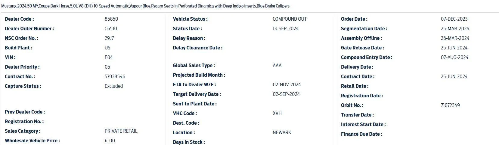 S650 Mustang S650 UK orders imag