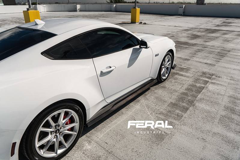 S650 Mustang Feral Industries - NEW CARBON FIBER TRACK FRONT SPOILER + SIDESKIRT EXTENSIONS 54018813243_e6d4120118_c